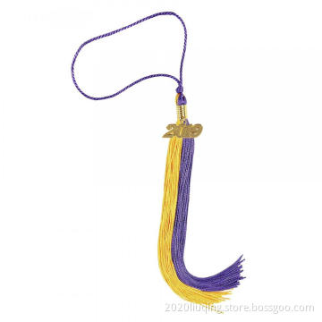 Gold&Purple Even Style Graduation Tassel